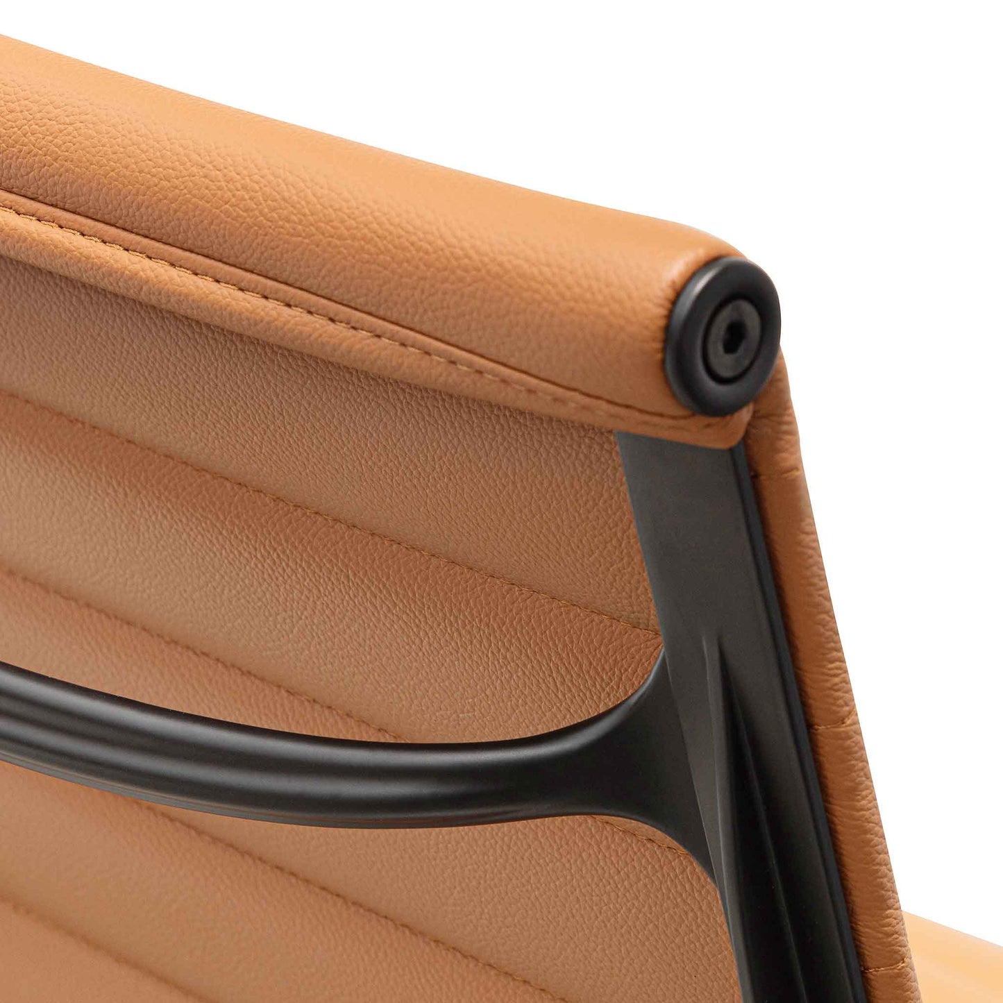 The Simon Office Chair - Saddle Tan with a Black Frame