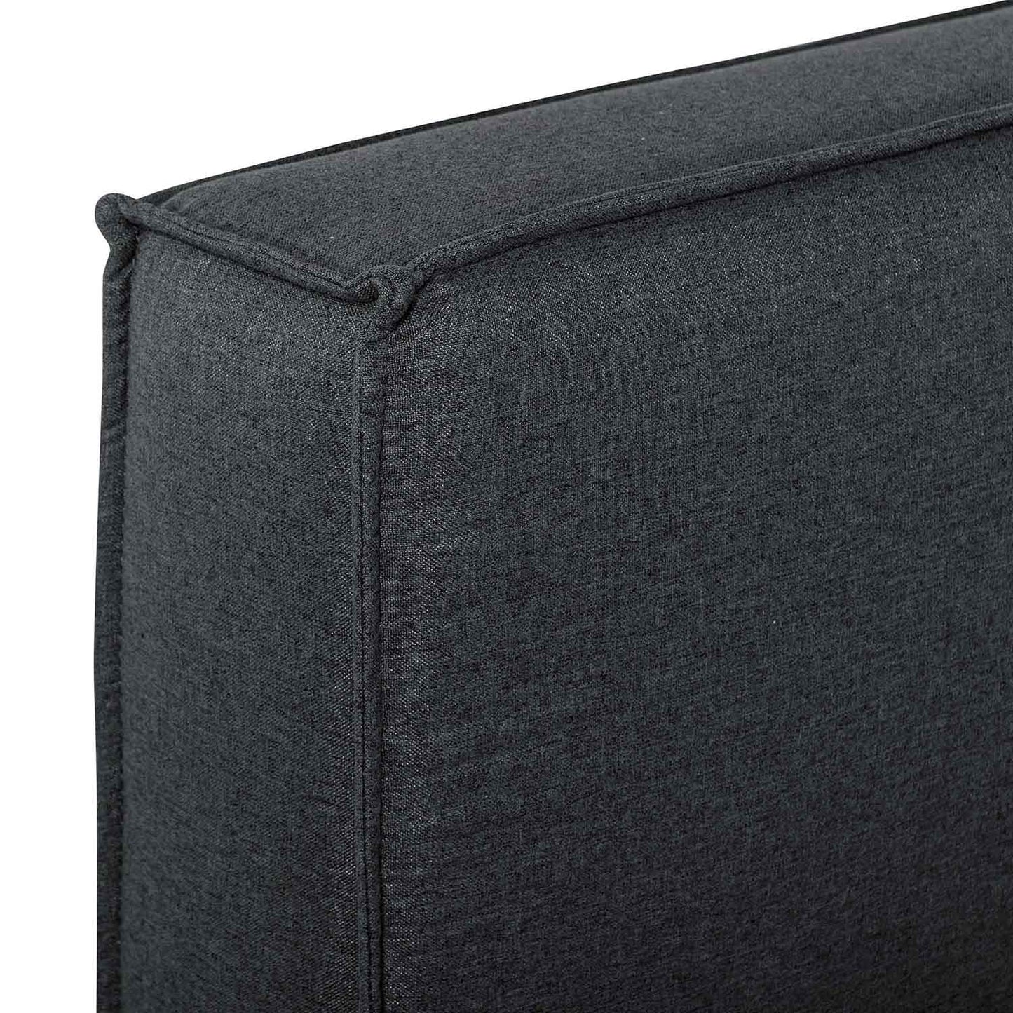 Aggie King Bed - Fossil Grey Fabric