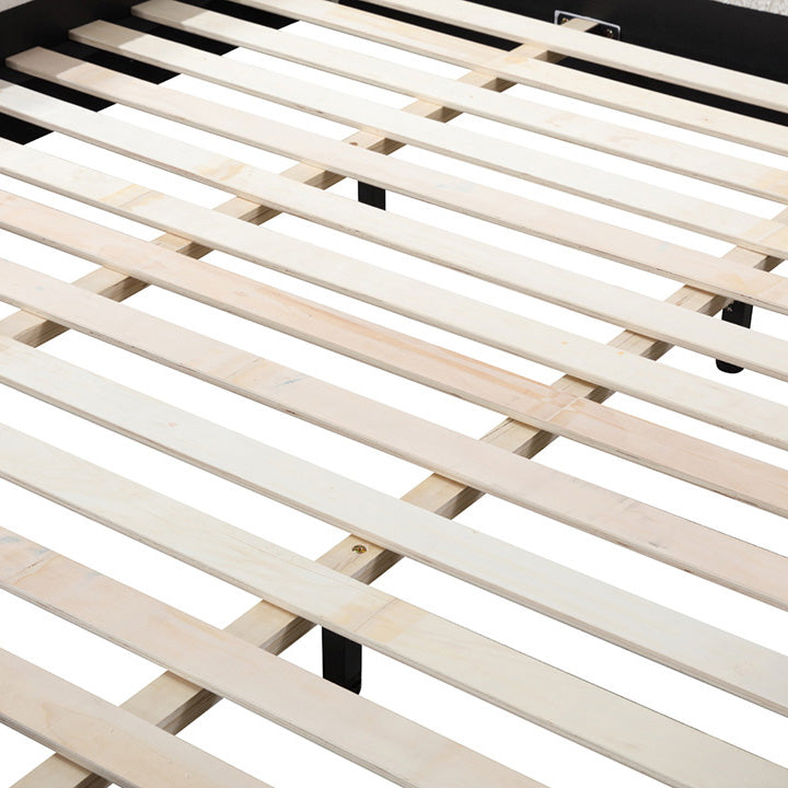 Cloud King Bed Frame - Cream White Boucle