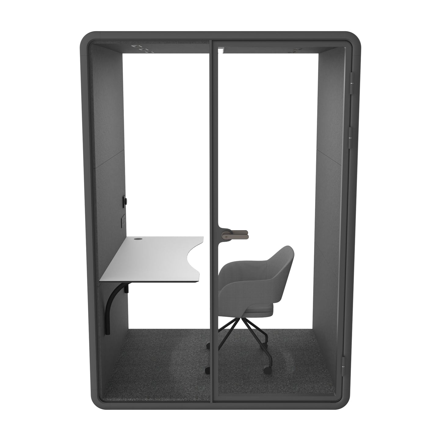 Evolve Medium Office Pod Black by Humble Office