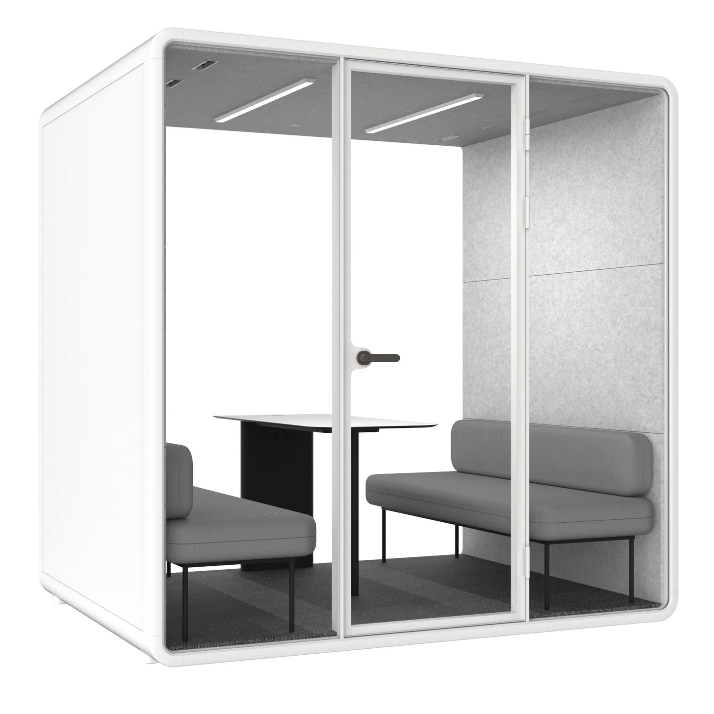 Evolve Large 4 Person Meeting Pod White by Humble Office