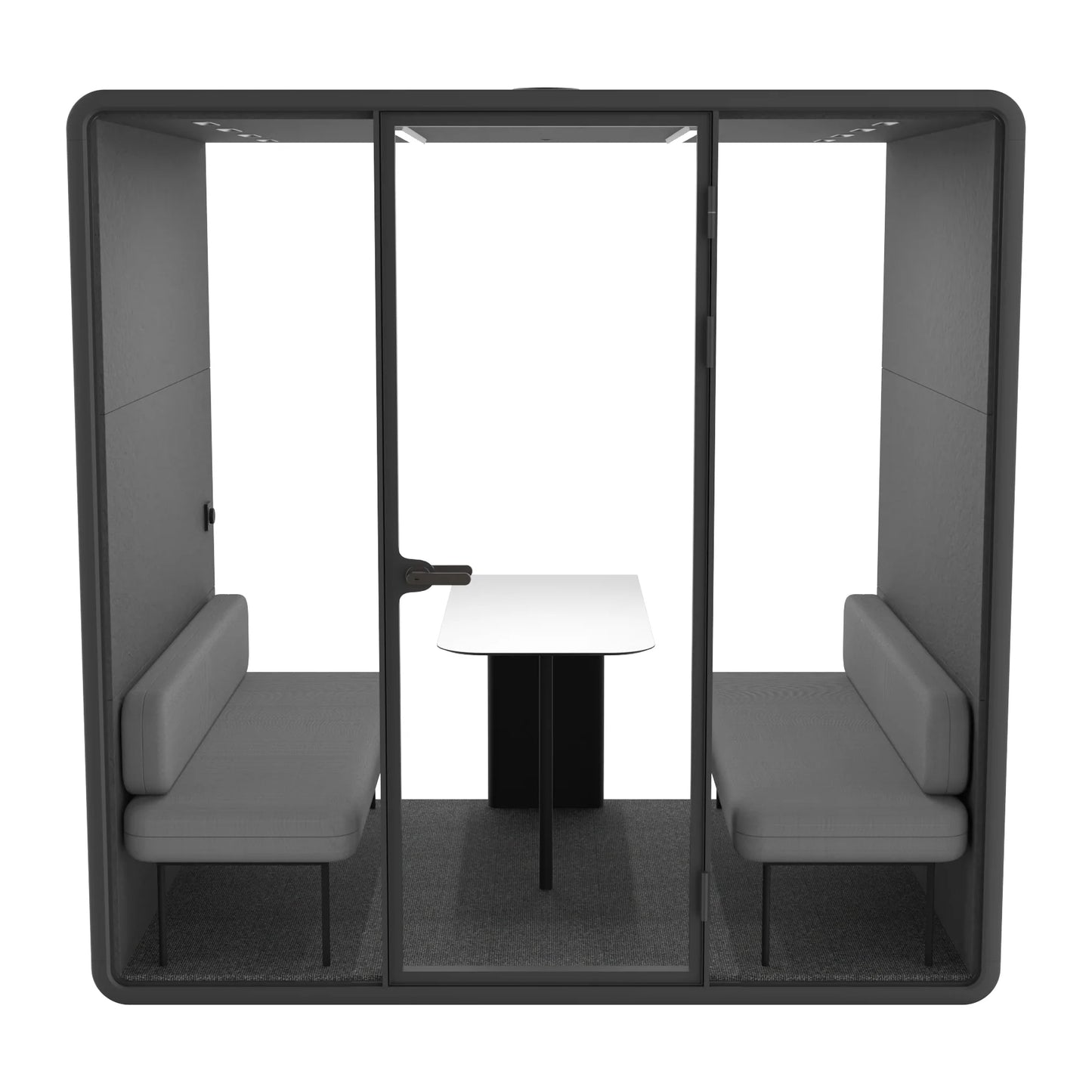 Evolve Large 4 Person Meeting Pod in Black by Humble Office