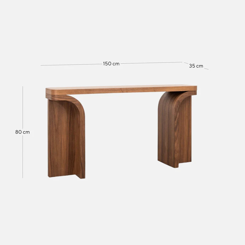 Willa 1.5m Console Table - Walnut