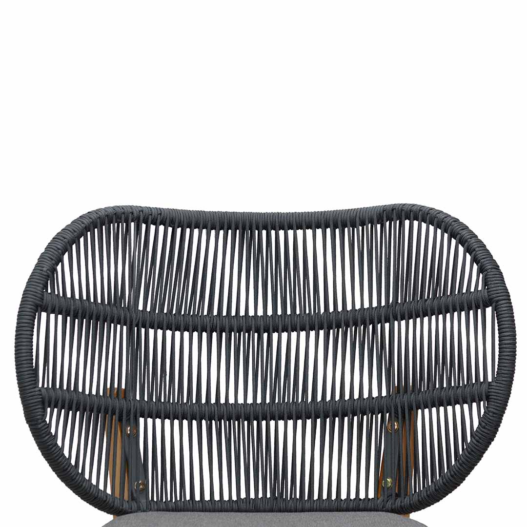 Lilly Outdoor Dining Chair - Anthracite Grey Cushion (Set of 2)