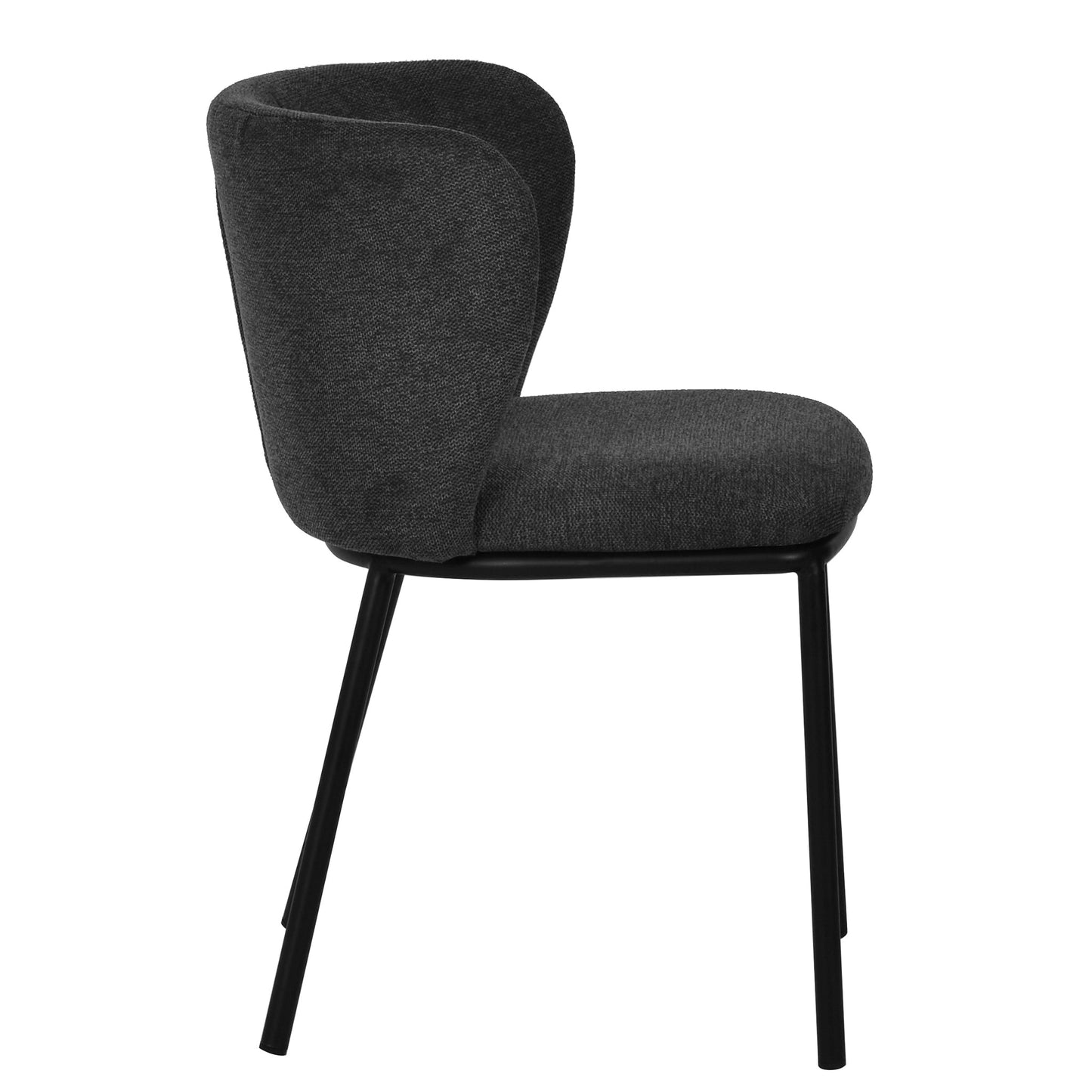 The Harper Dining Chair in Charcoal Grey (Set of 2)
