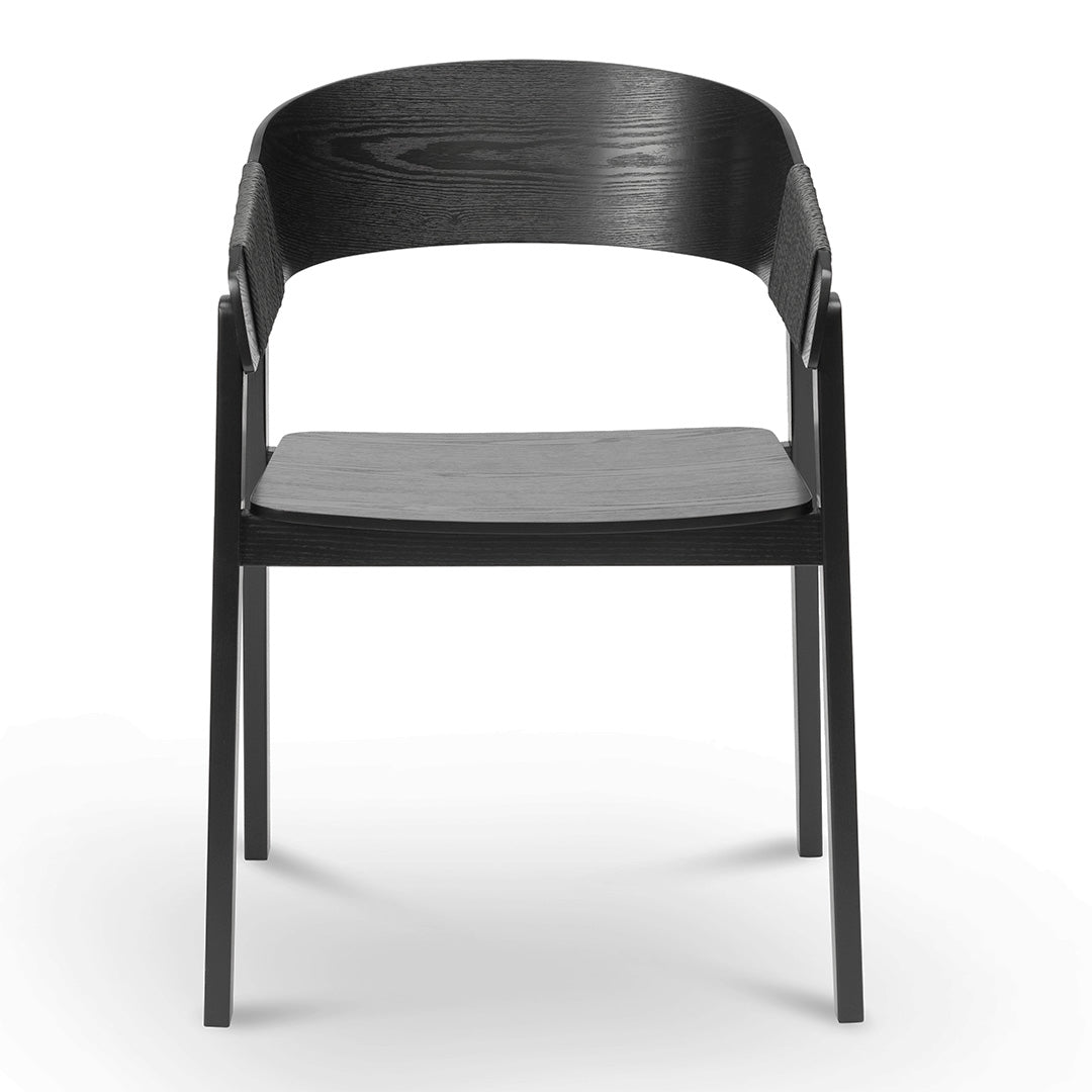 The Arlo Dining Chair in Full Black (Set of 2)