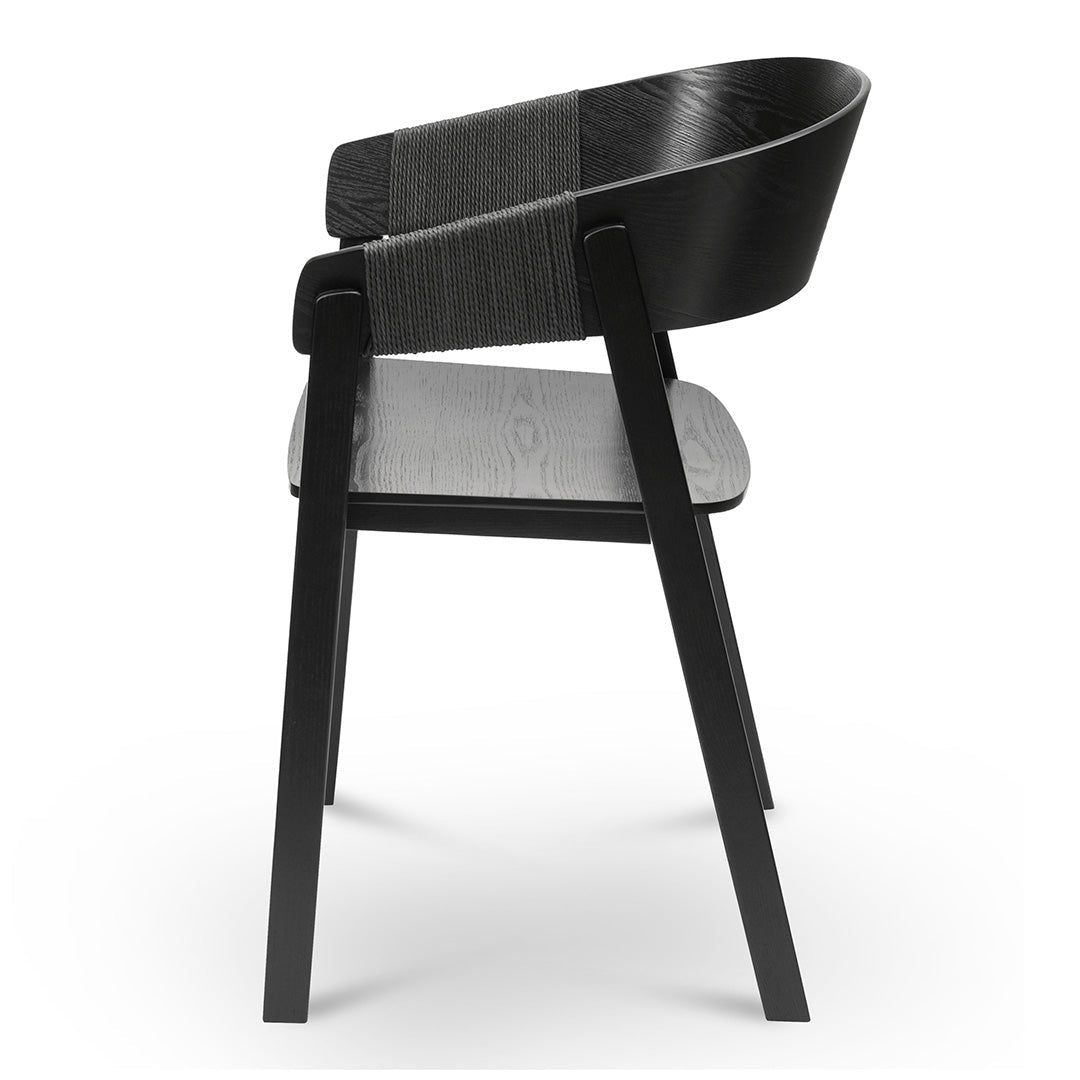 The Arlo Dining Chair in Full Black (Set of 2)