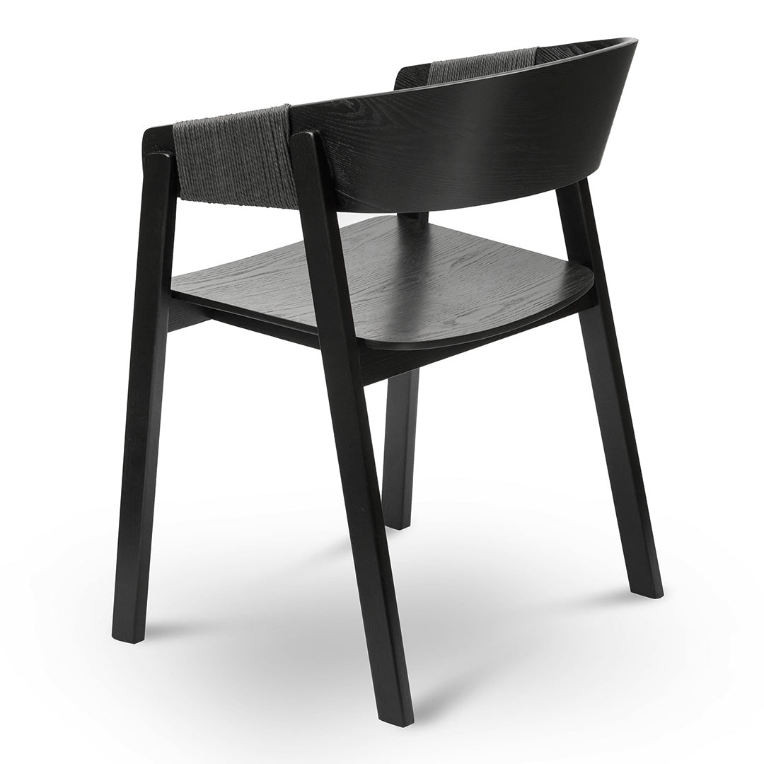 The Arlo Dining Chair in Full Black (Set of 2)
