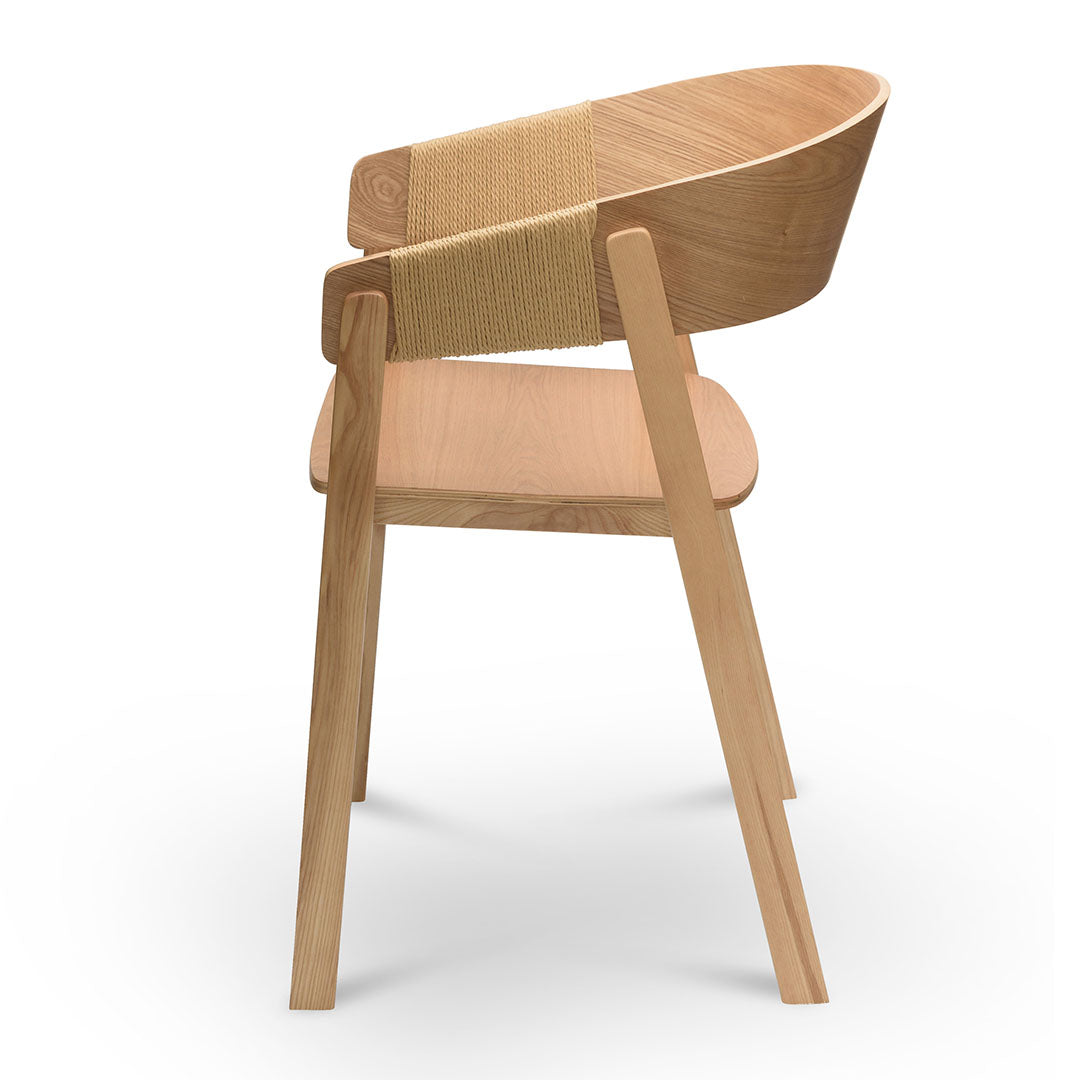 The Arlo Rattan Dining Chair in Natural (Set of 2)