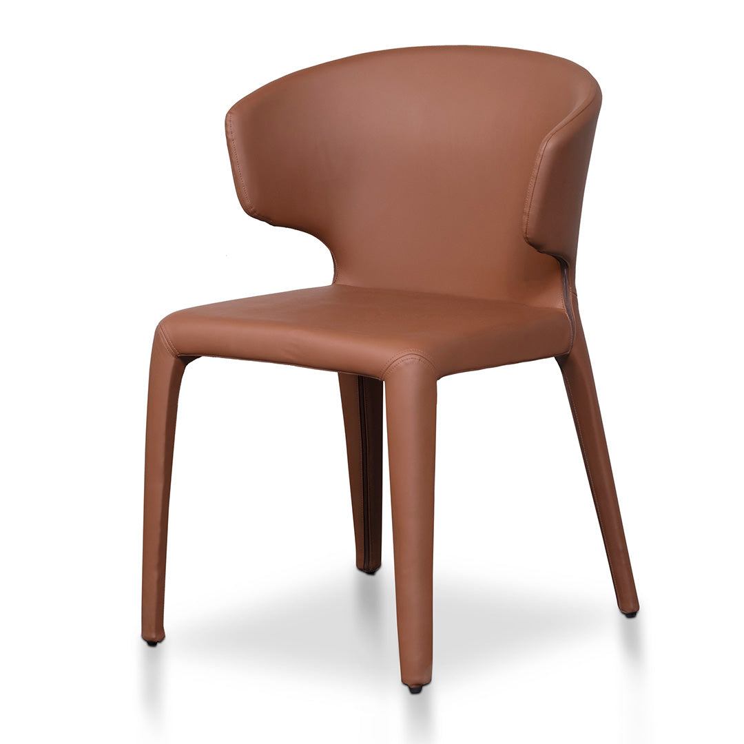 The Ally Dining Chair in Brown (Set of 2)