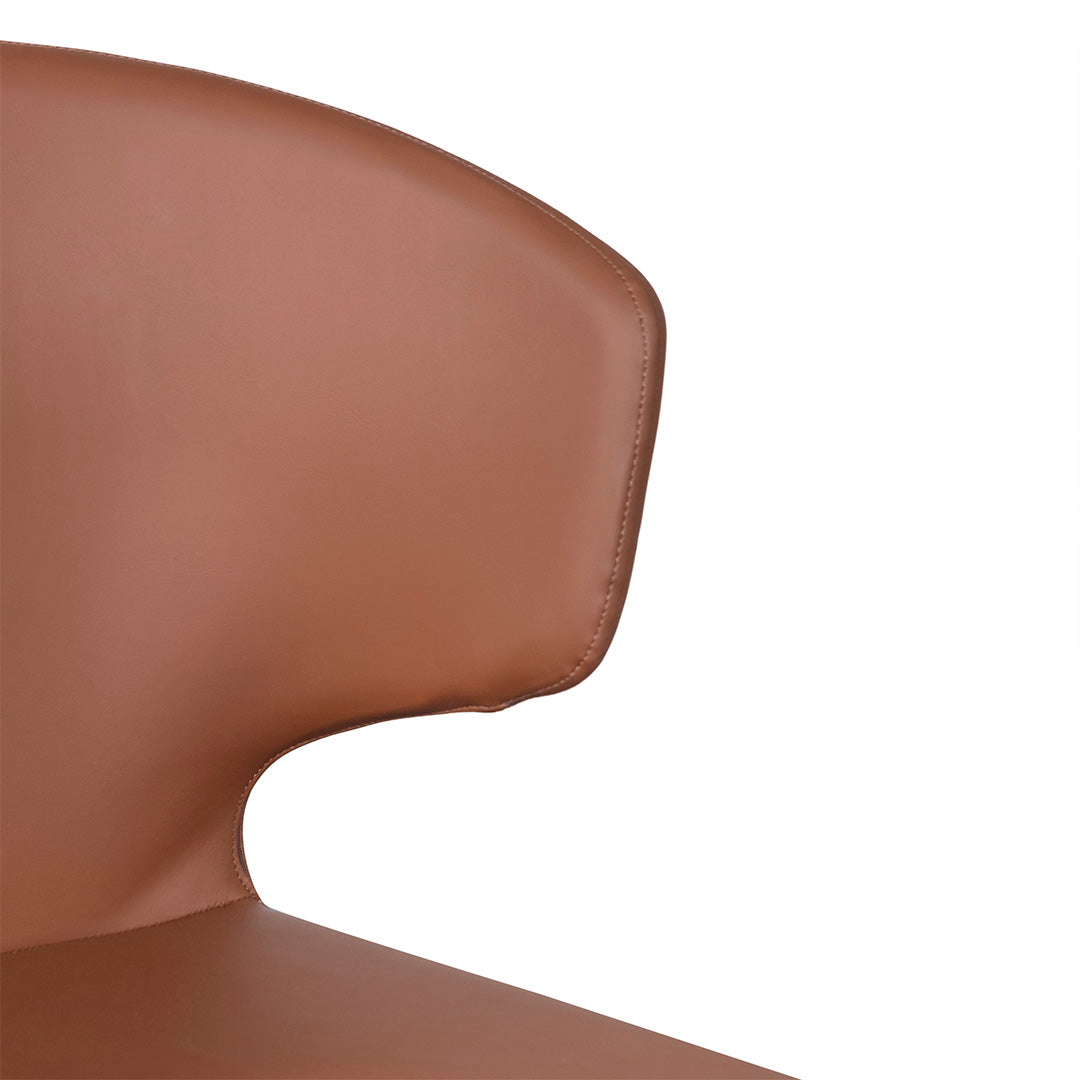 The Ally Dining Chair in Brown (Set of 2)