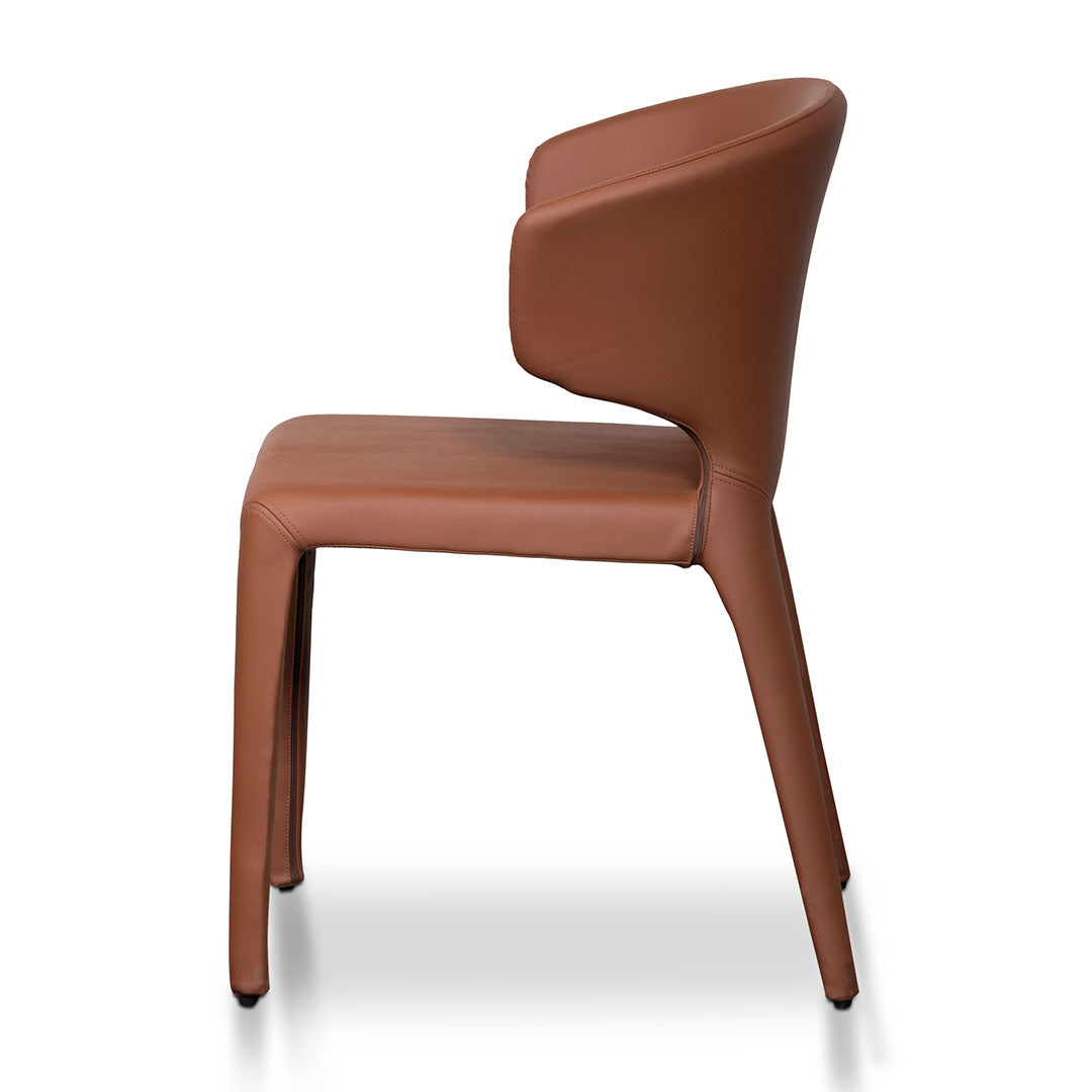 The Ally Dining Chair in Brown (Set of 2)