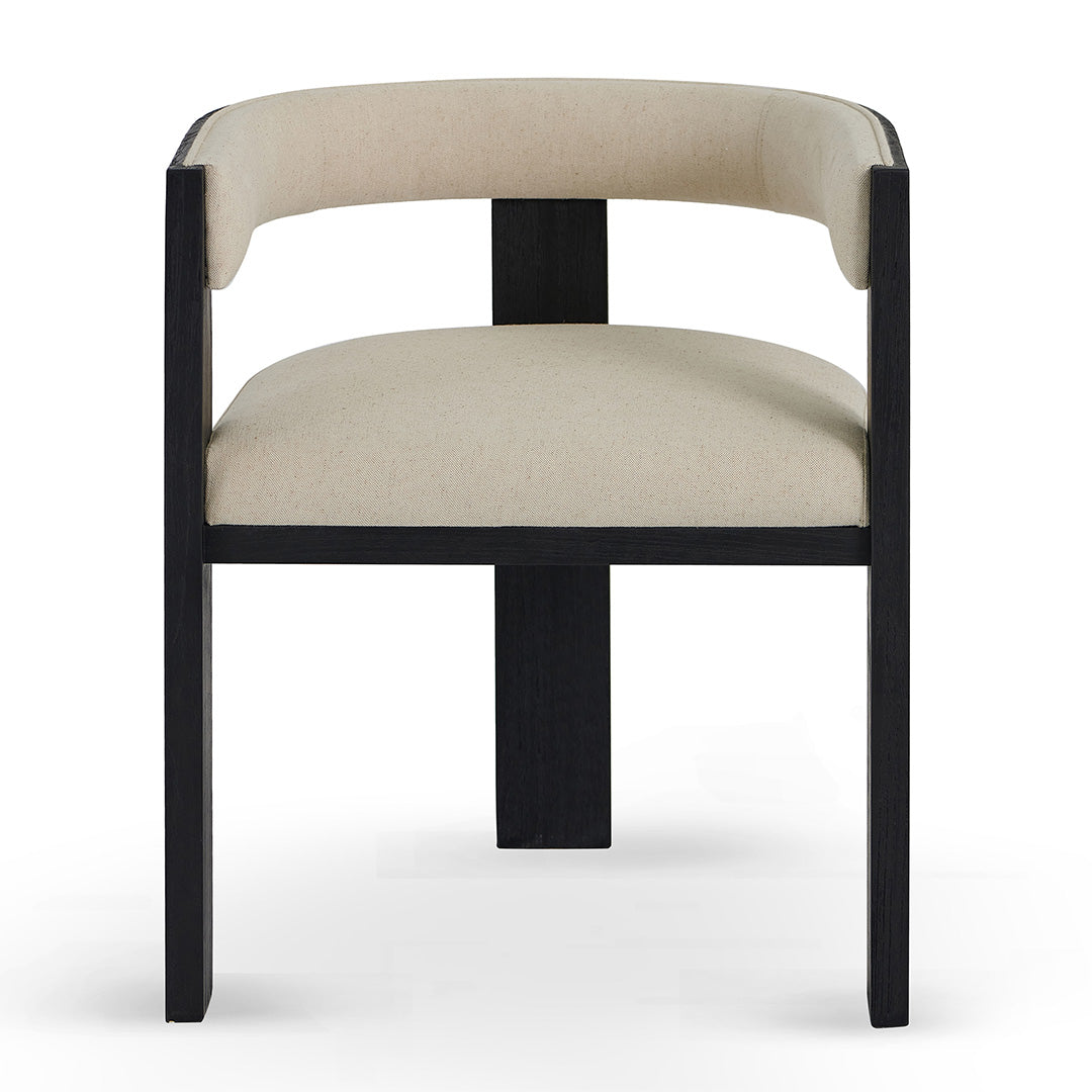 Eli Black ELM Dining Chair - Light Beige (Set of 2)