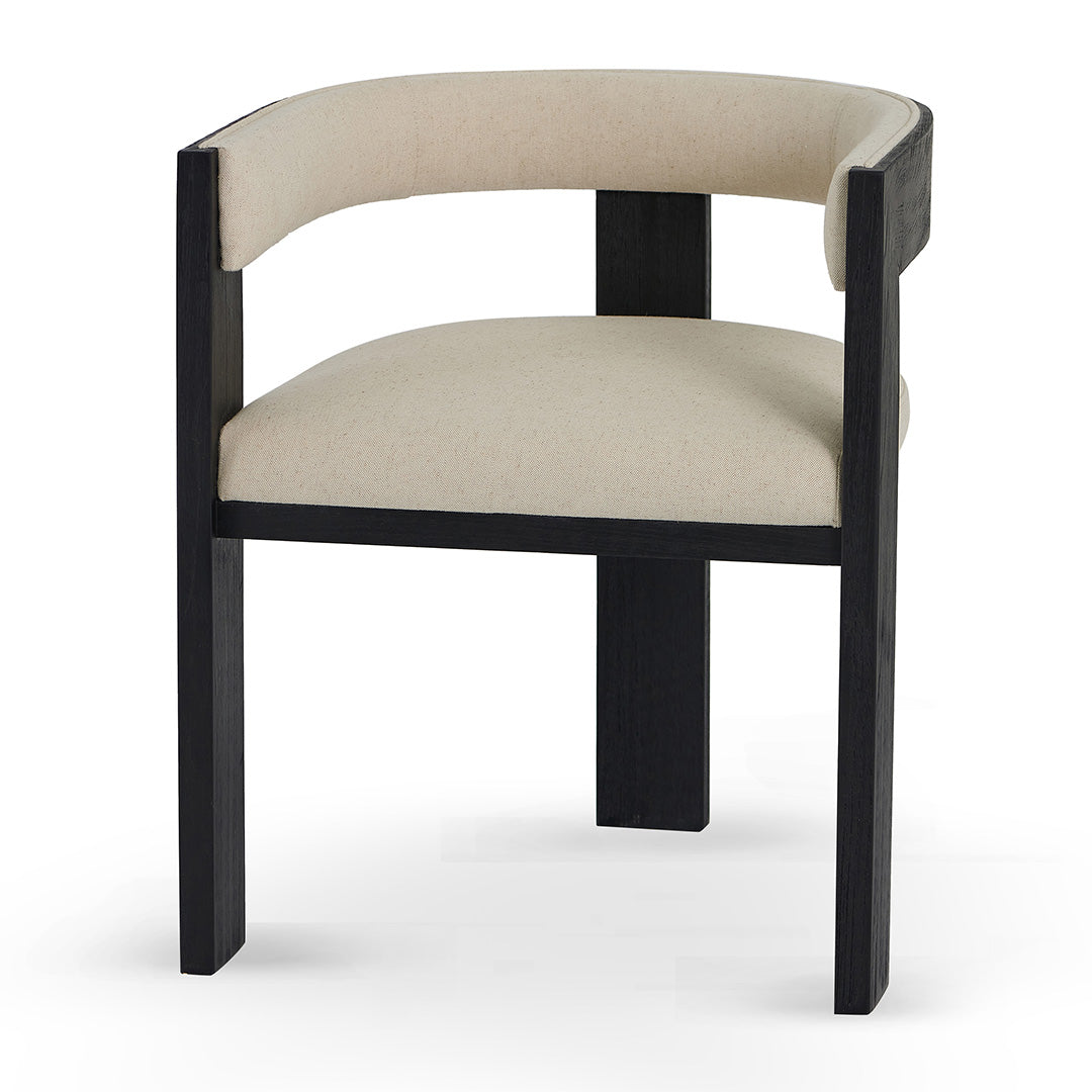 Eli Black ELM Dining Chair - Light Beige (Set of 2)