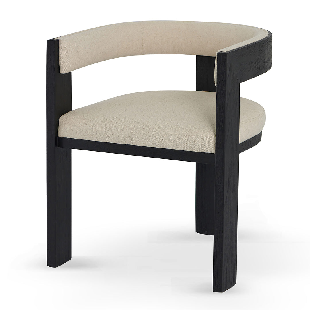 Eli Black ELM Dining Chair - Light Beige (Set of 2)