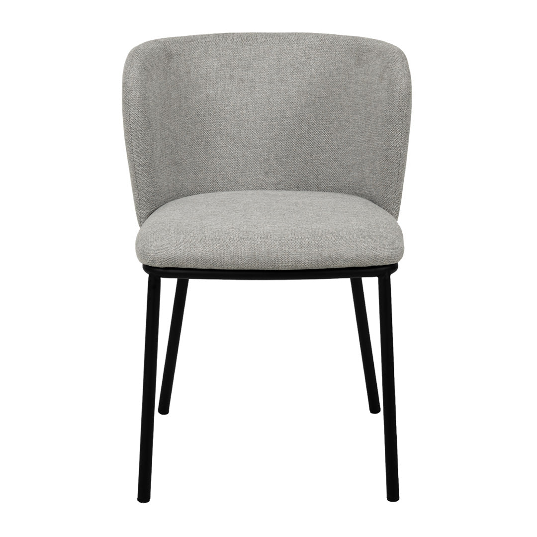 The Harper Dining Chair in Coastal Light Grey (Set of 2)