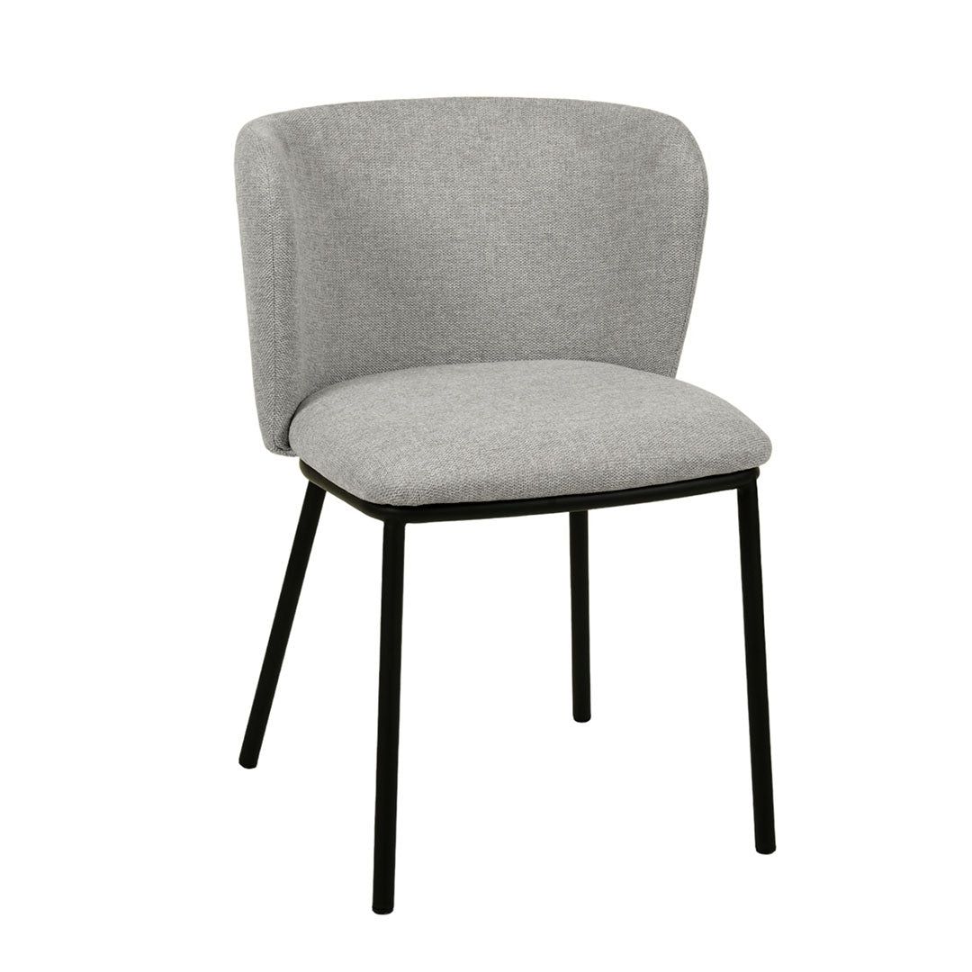 The Harper Dining Chair in Coastal Light Grey (Set of 2)