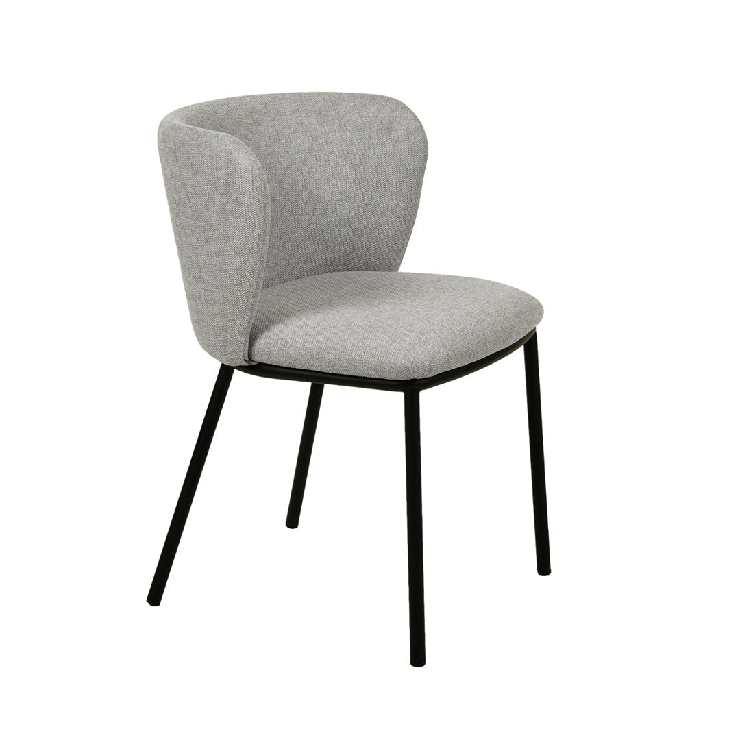 The Harper Dining Chair in Coastal Light Grey (Set of 2)