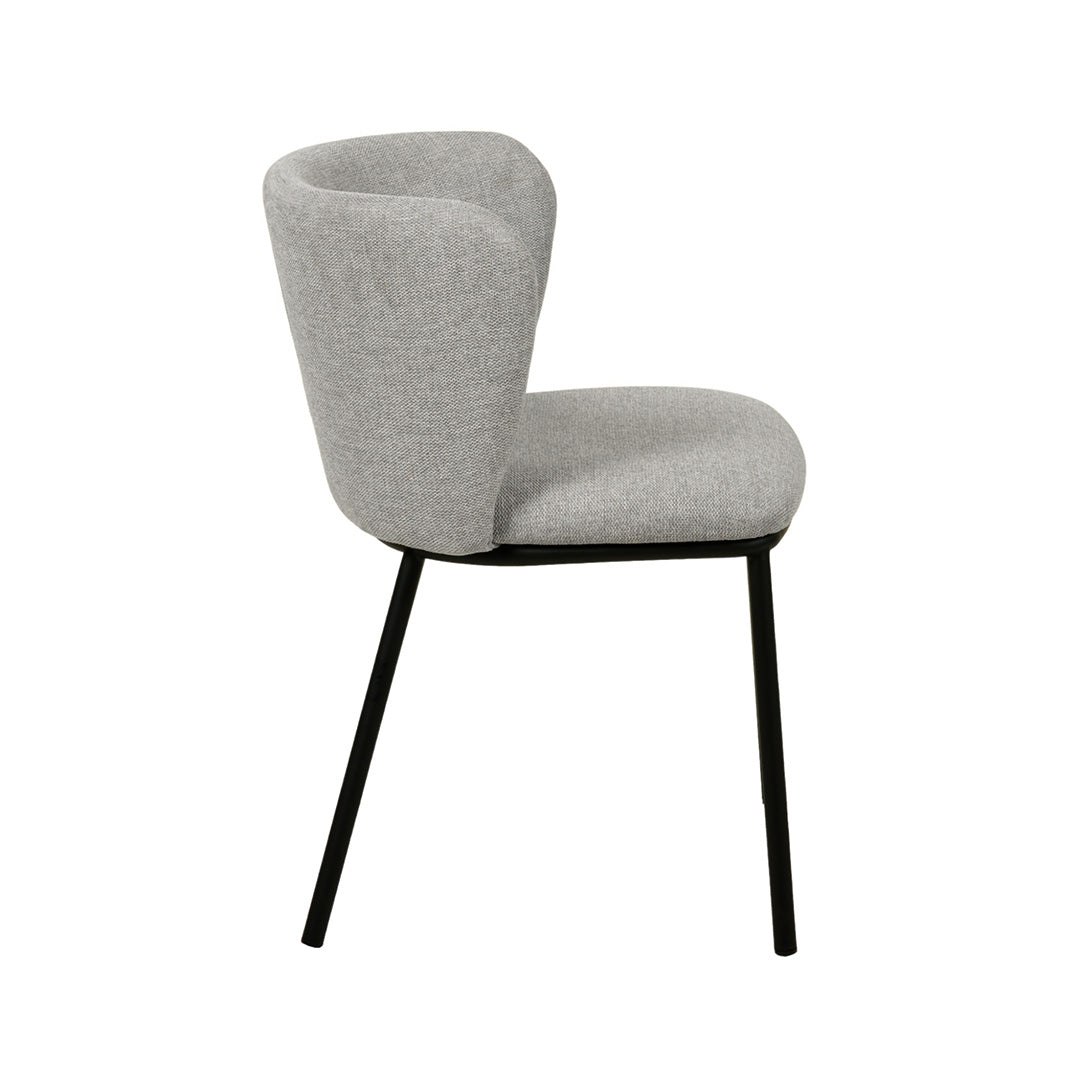 The Harper Dining Chair in Coastal Light Grey (Set of 2)