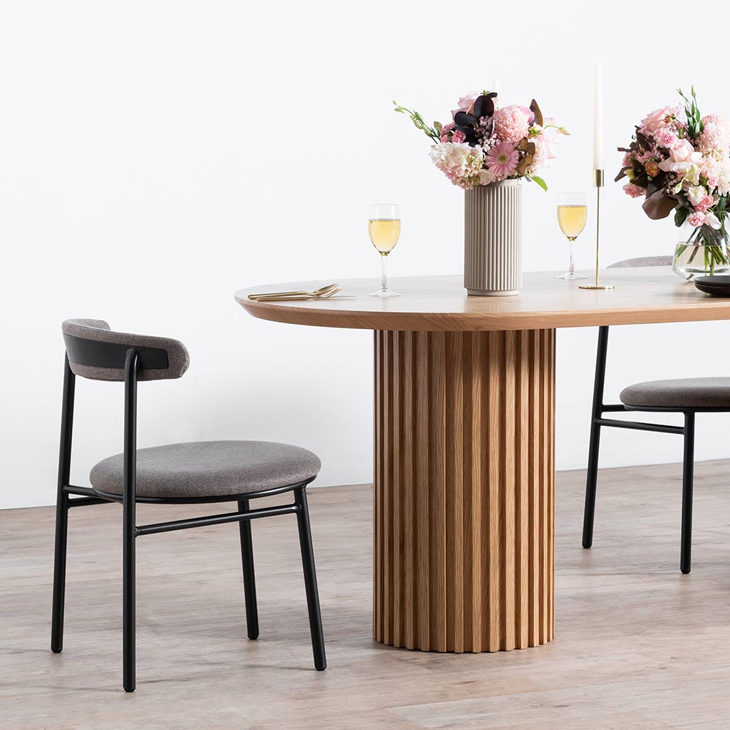 Amren 2.5m Wooden Dining Table - Natural