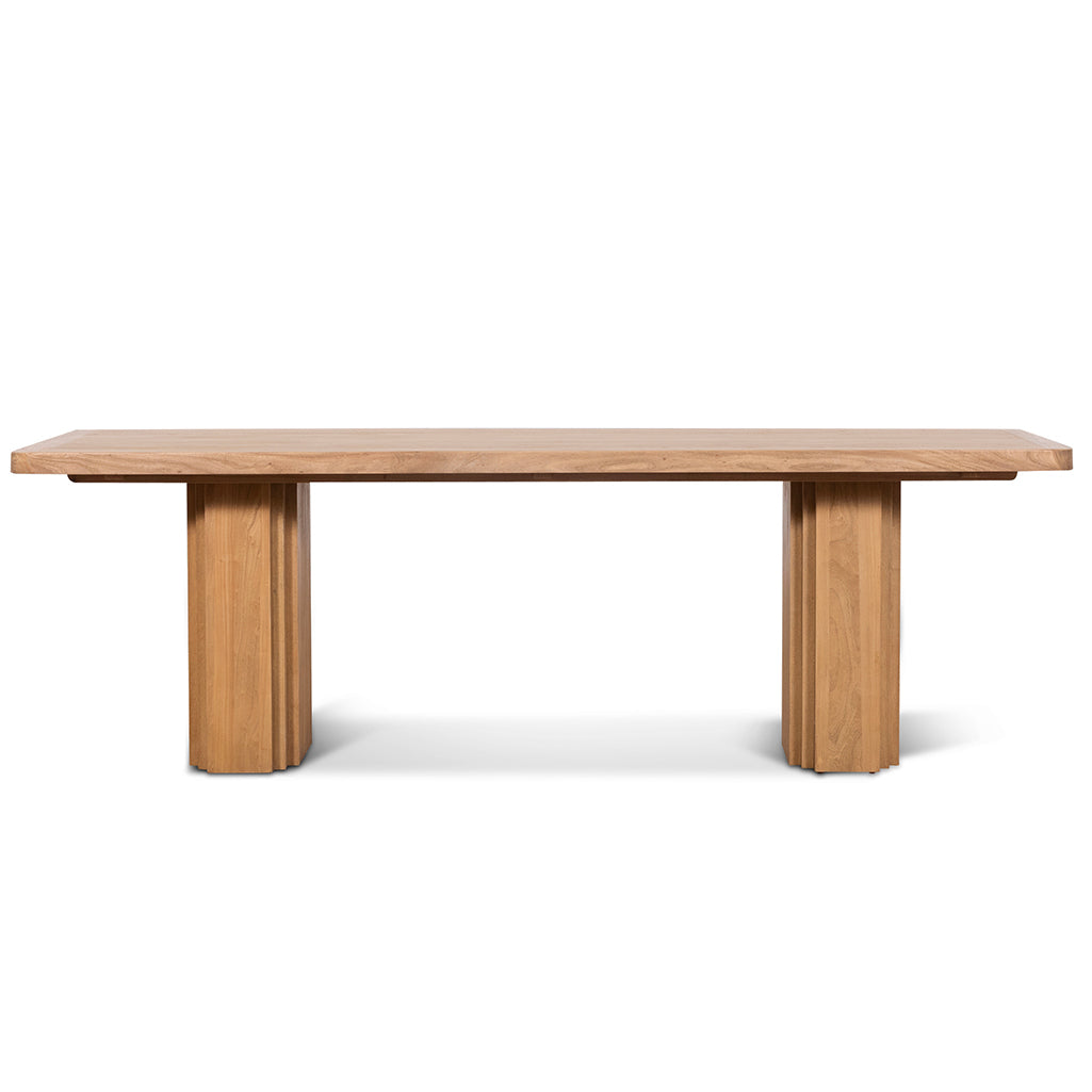 Gigi 2.4m Elm Dining Table - Natural