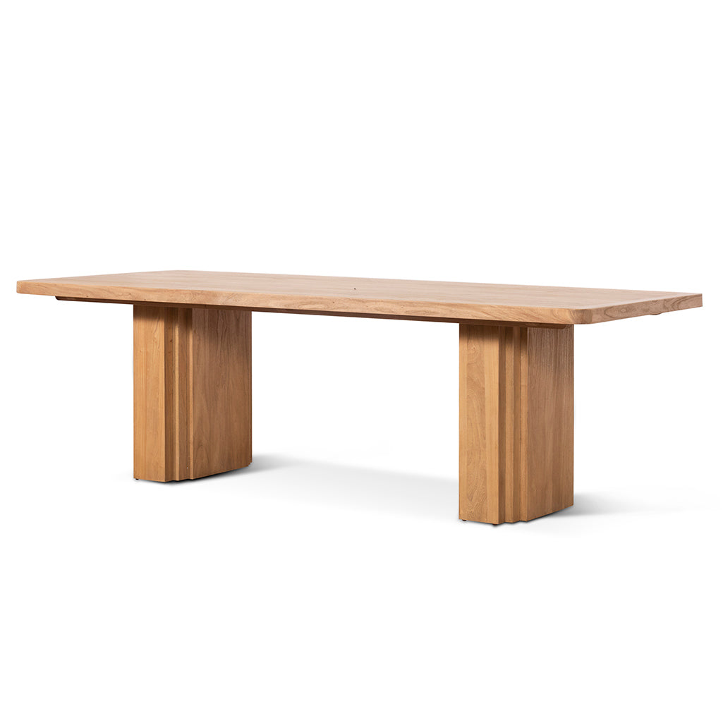 Gigi 2.4m Elm Dining Table - Natural