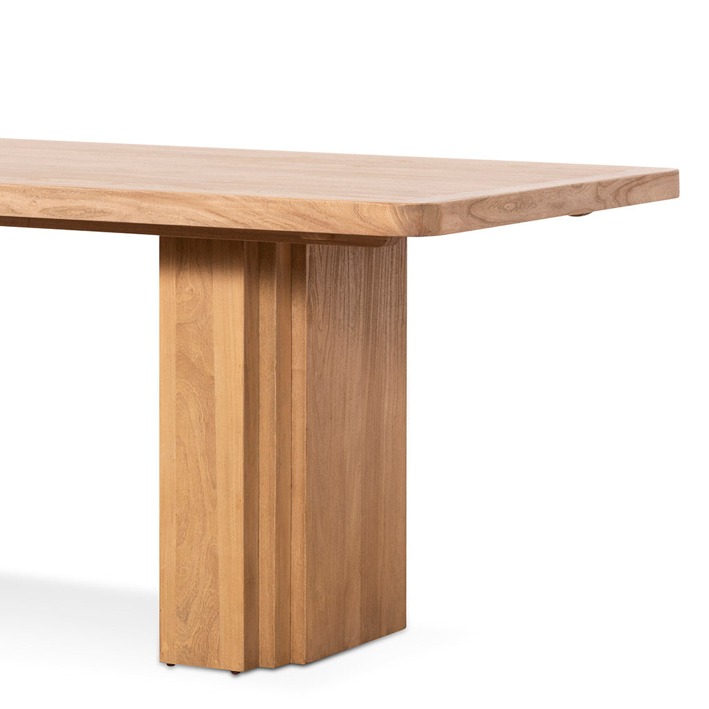 Gigi 2.4m Elm Dining Table - Natural