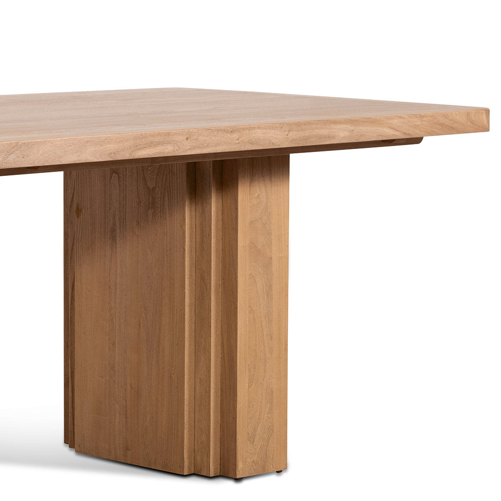 Gigi 2.4m Elm Dining Table - Natural