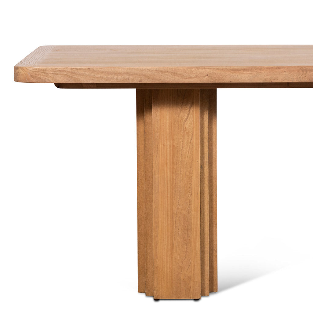 Gigi 2.4m Elm Dining Table - Natural