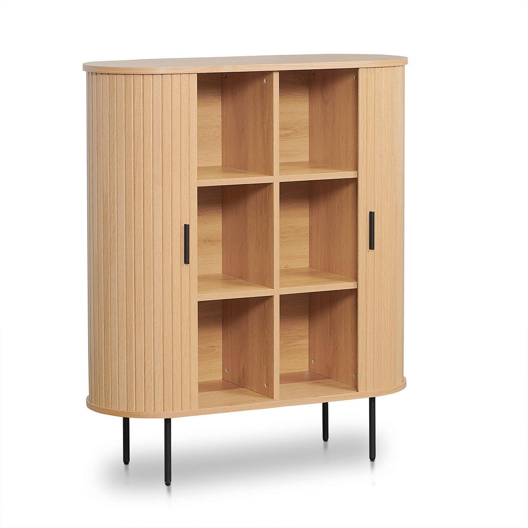 Azriel Wooden Storage Cabinet - Natural