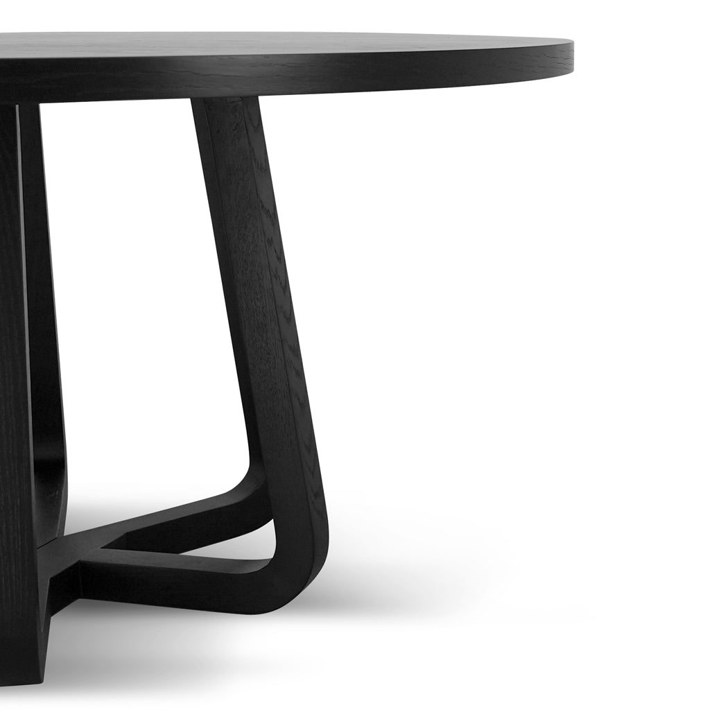 Alis Round Dining Table - Full Black