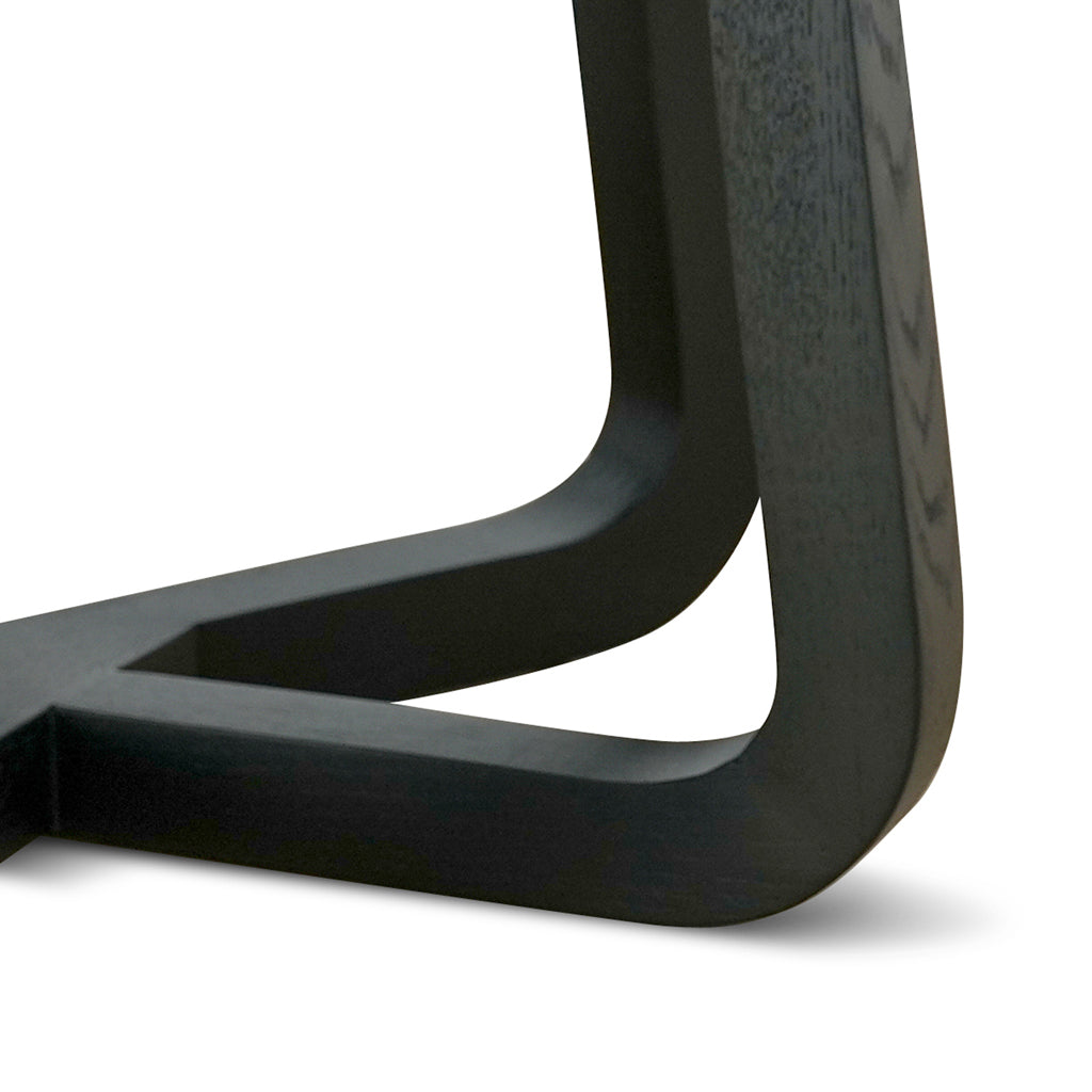 Alis Round Dining Table - Full Black