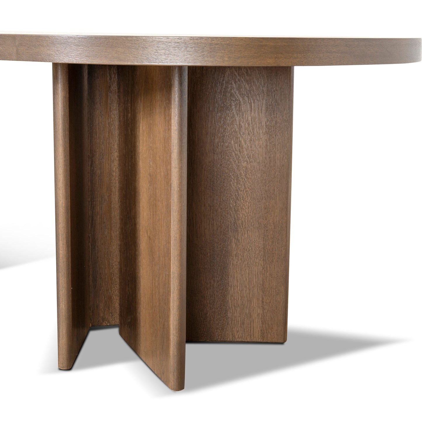 Lennox 2.4m Pill Shape Dining Table - Caramel Oak