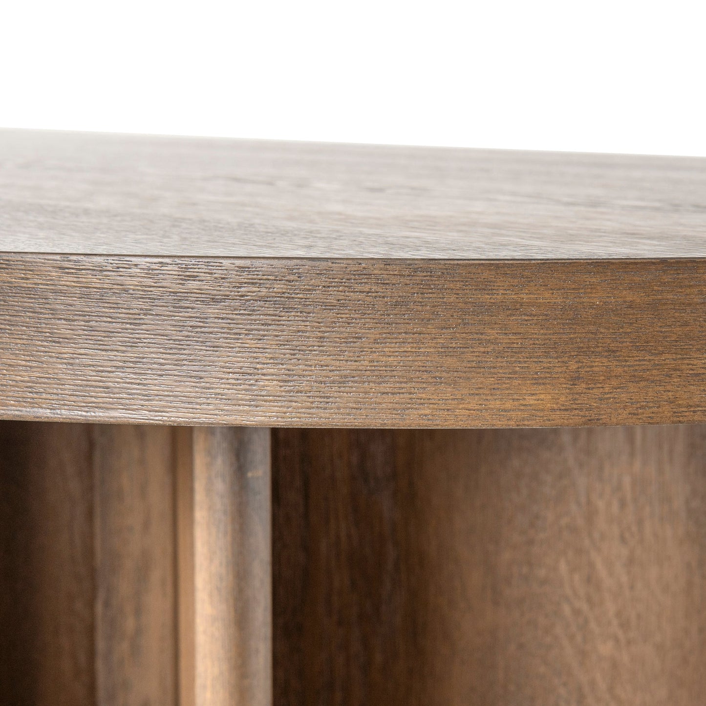 Lennox 2.4m Pill Shape Dining Table - Caramel Oak