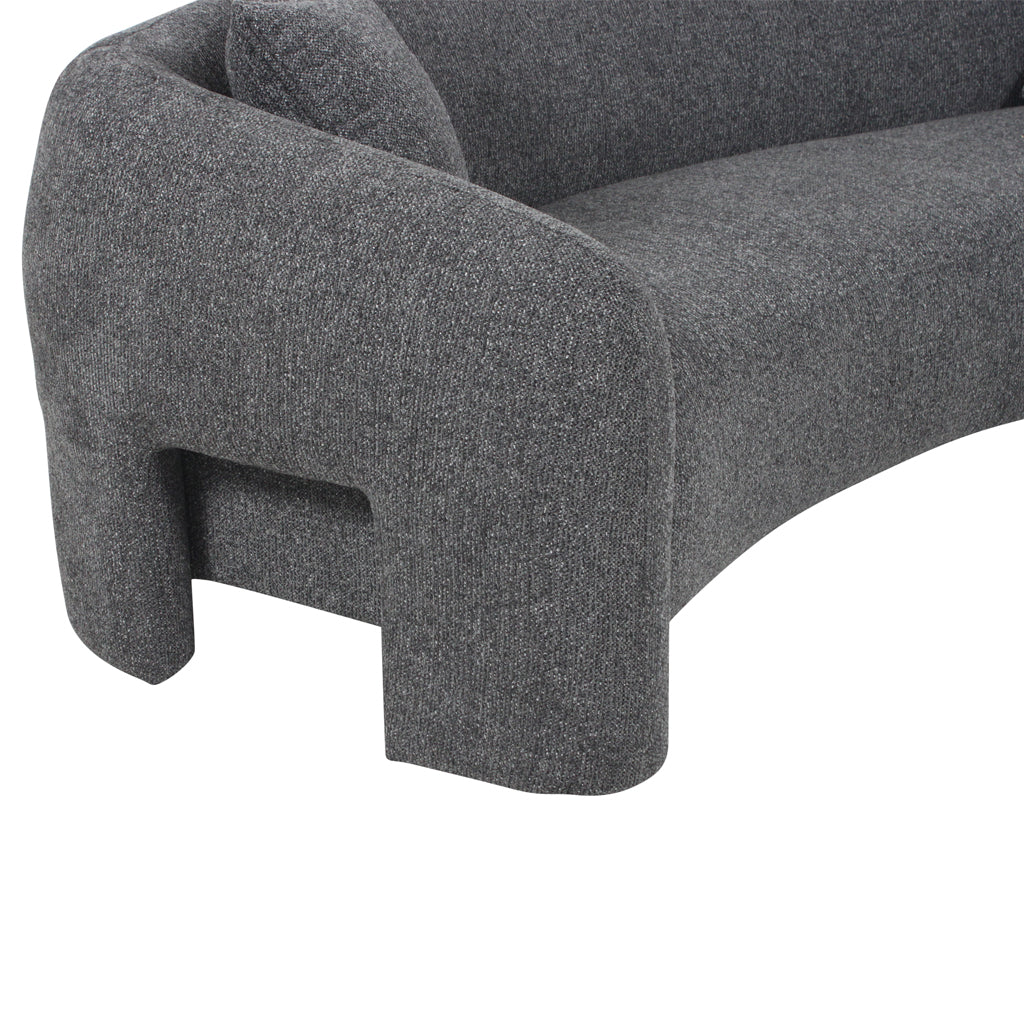 The Monroe - 3 Seater Sofa in Coral Charcoal