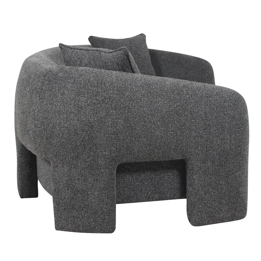 The Monroe - 3 Seater Sofa in Coral Charcoal