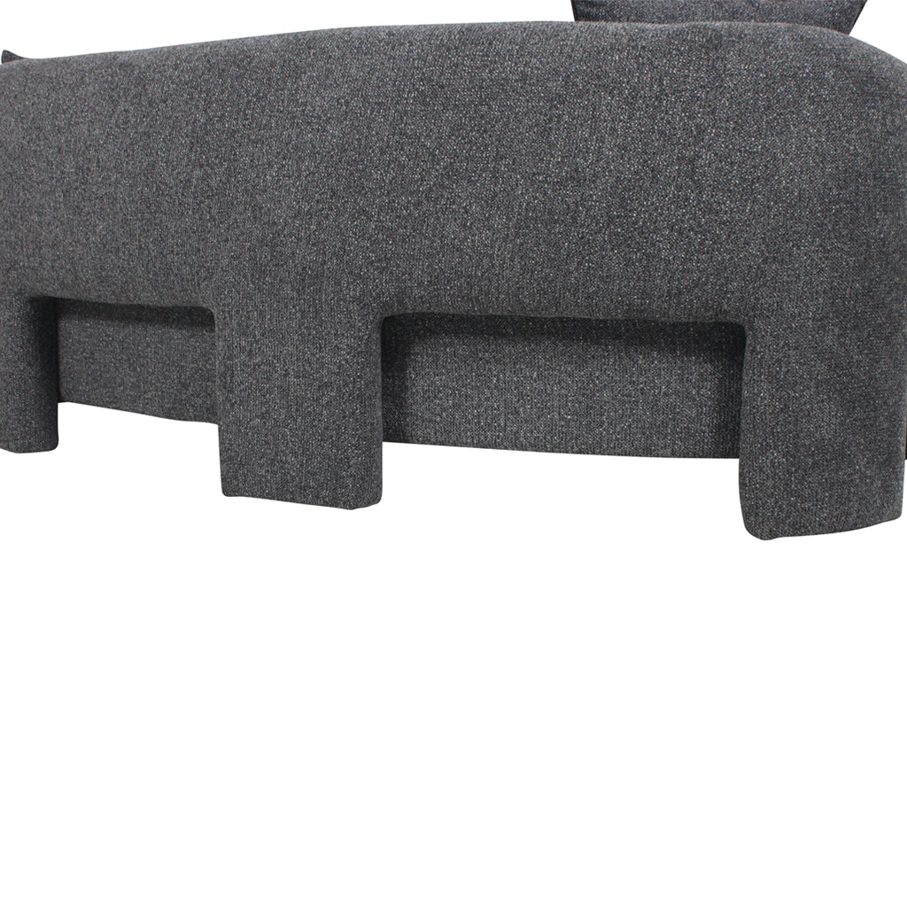 The Monroe - 3 Seater Sofa in Coral Charcoal