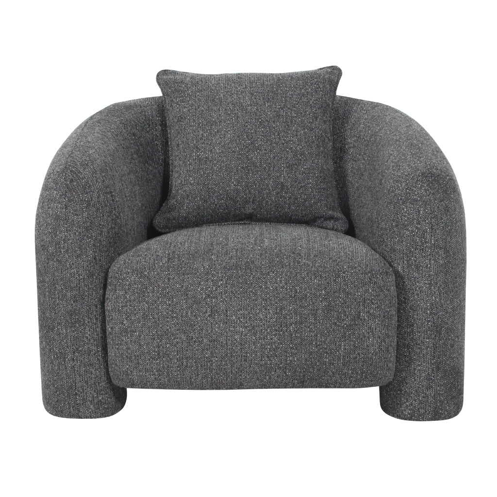 The Lennox Armchair - Coral Charcoal