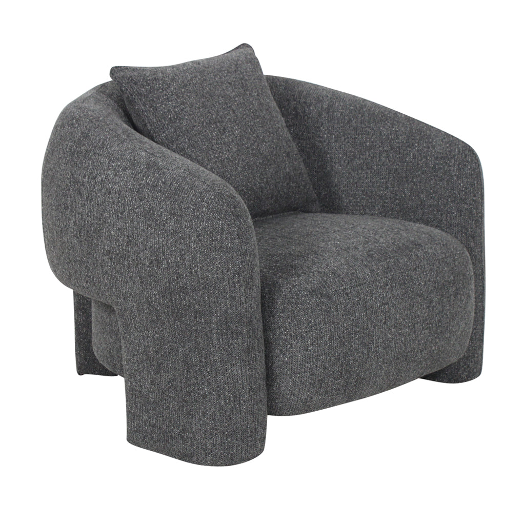 The Lennox Armchair - Coral Charcoal