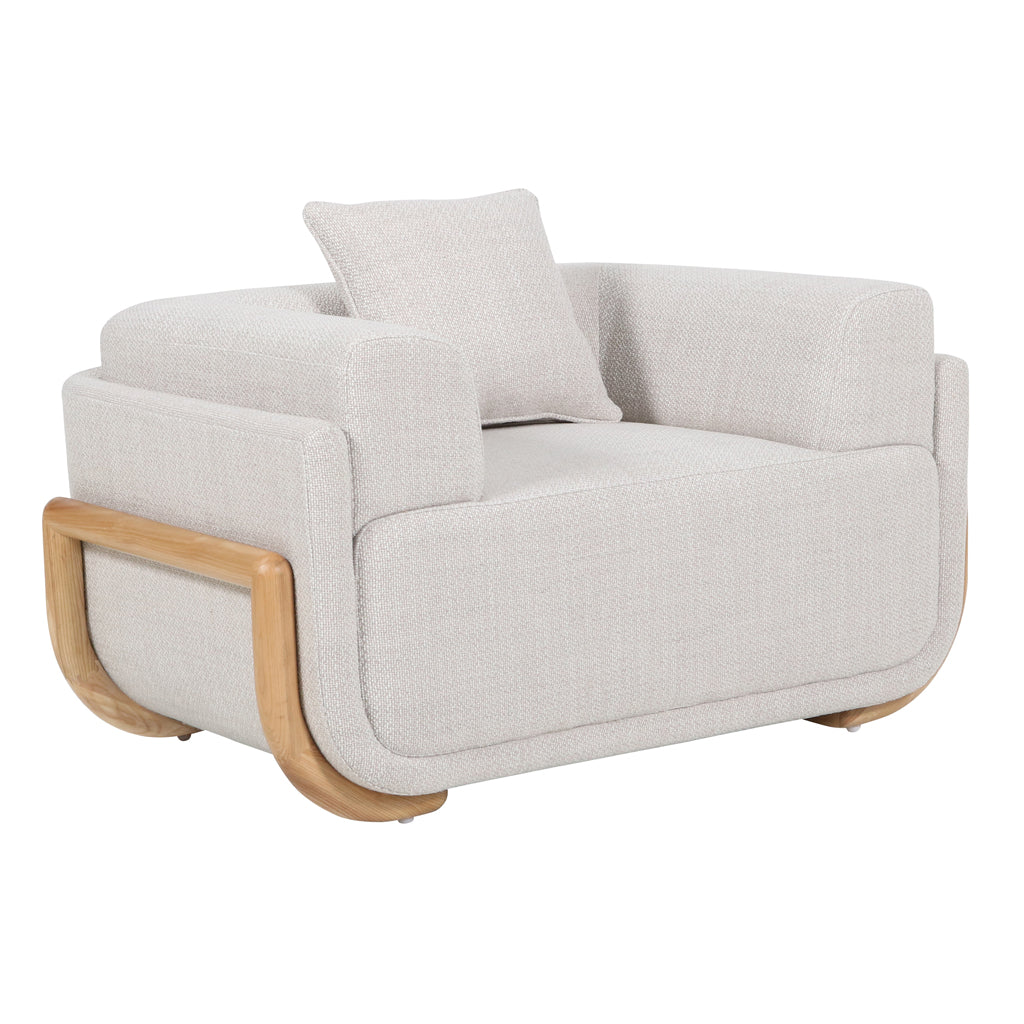 The Milano Armchair - Beige Linen