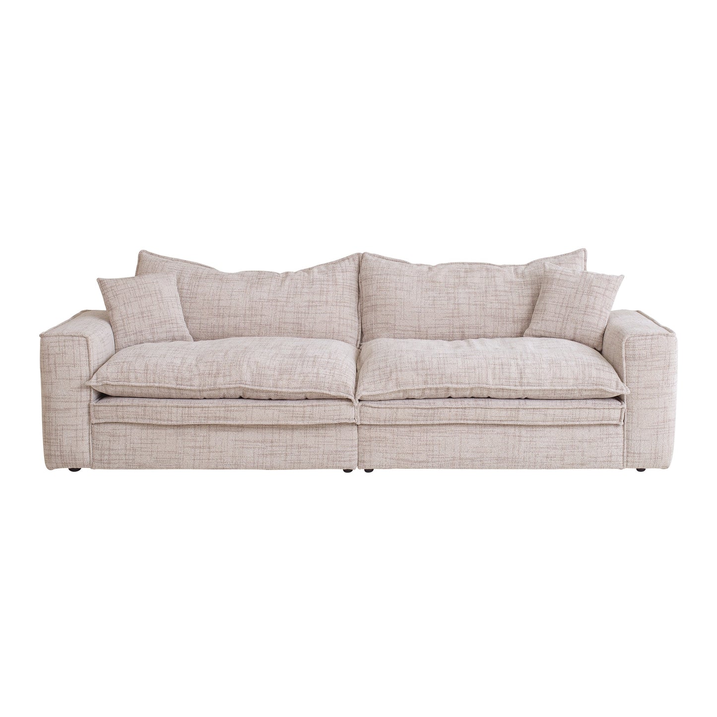 Hampton - 3 Seater Fabric Sofa - Cream
