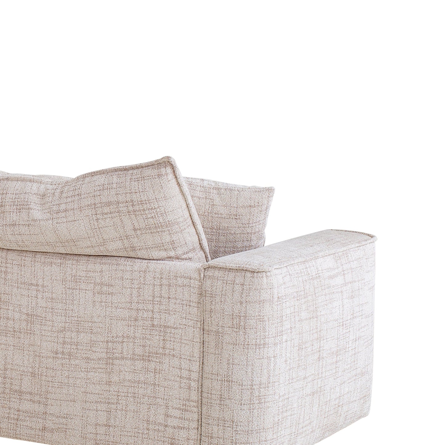 Hampton - 3 Seater Fabric Sofa - Cream