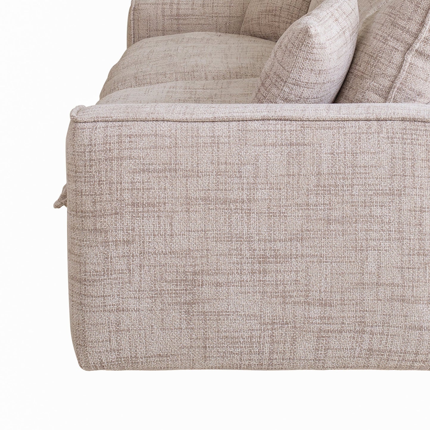 Hampton - 3 Seater Fabric Sofa - Cream