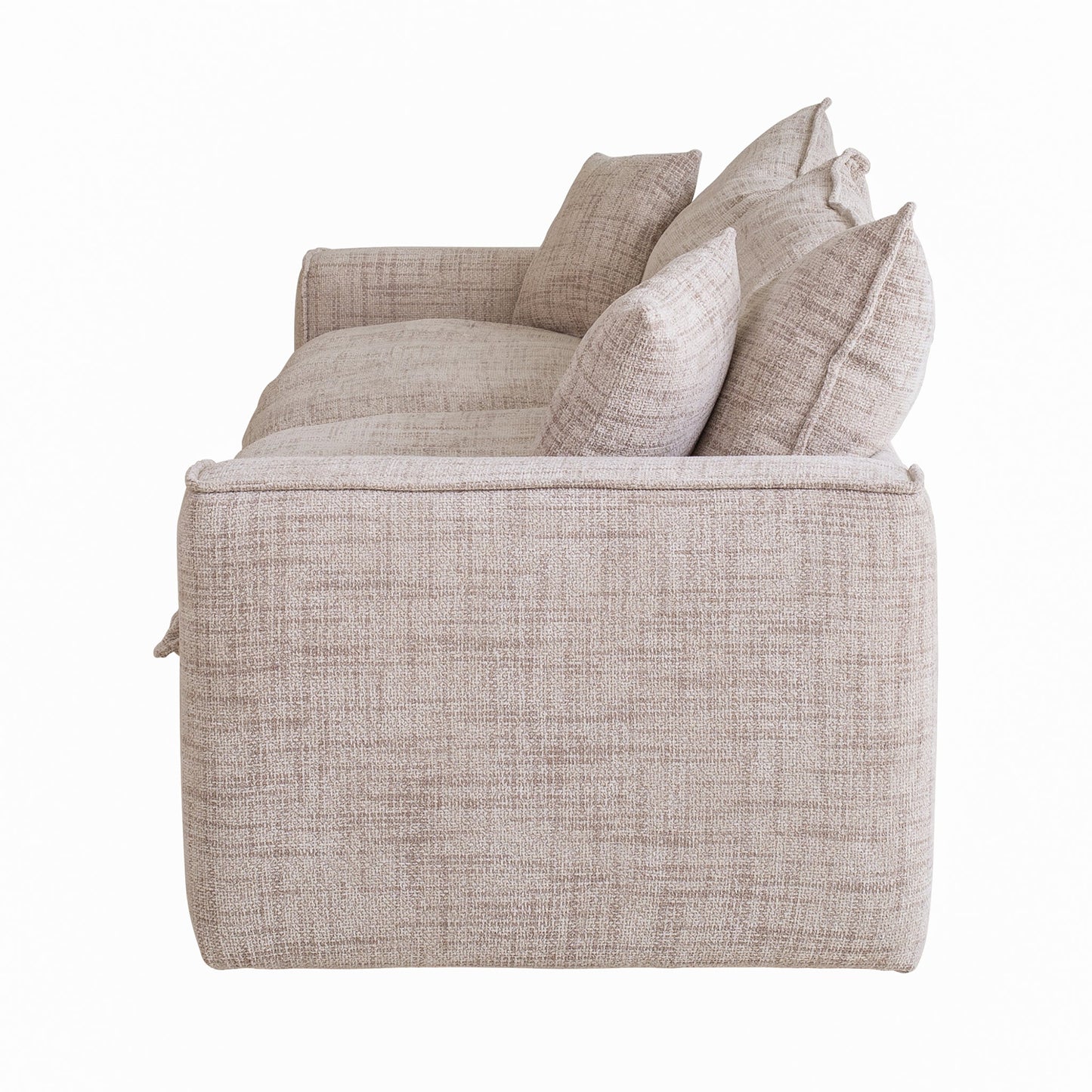 Hampton - 3 Seater Fabric Sofa - Cream