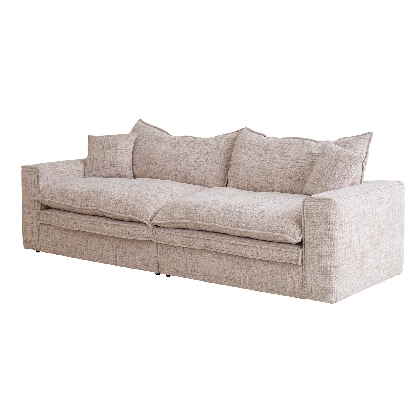 Hampton - 3 Seater Fabric Sofa - Cream