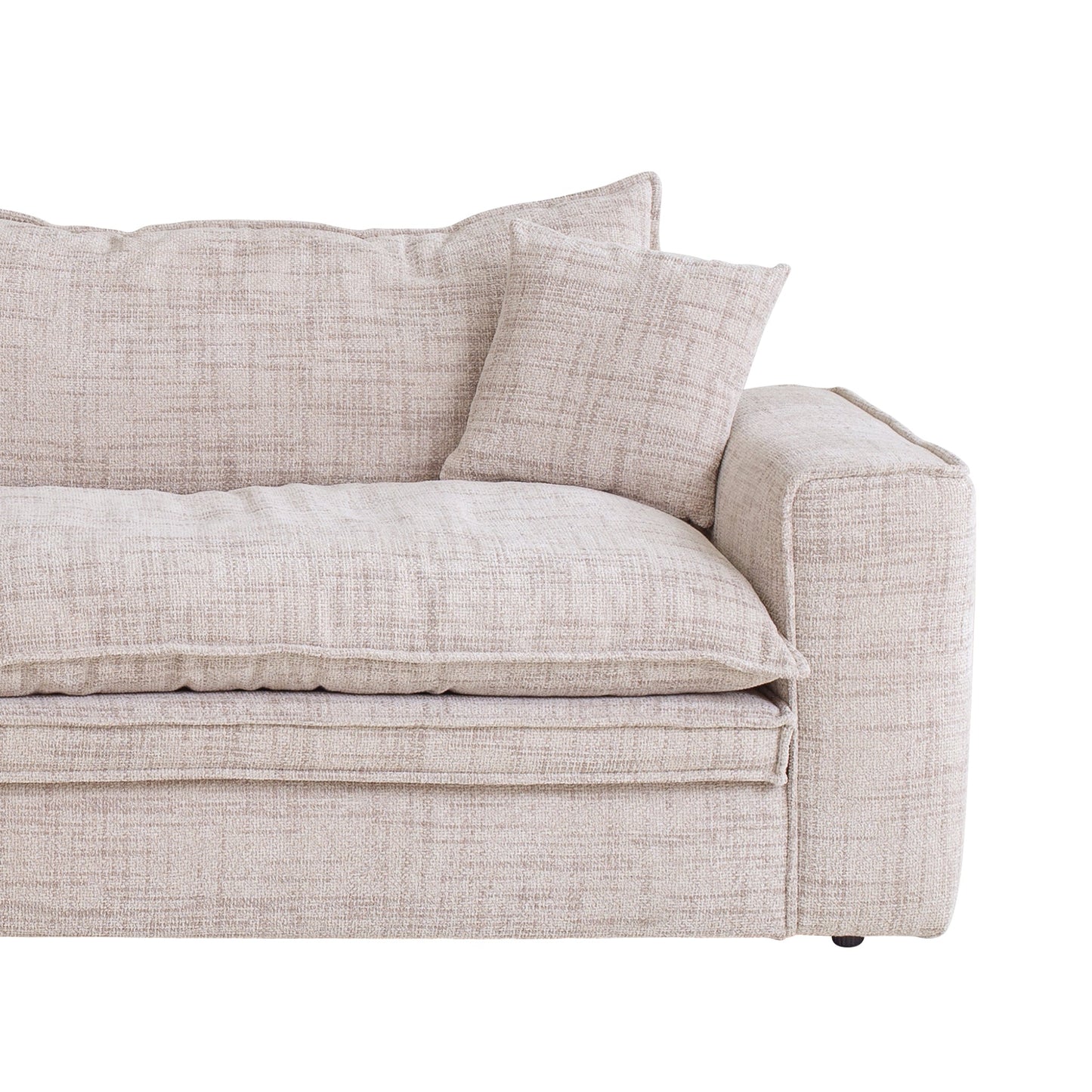 Hampton - 3 Seater Fabric Sofa - Cream