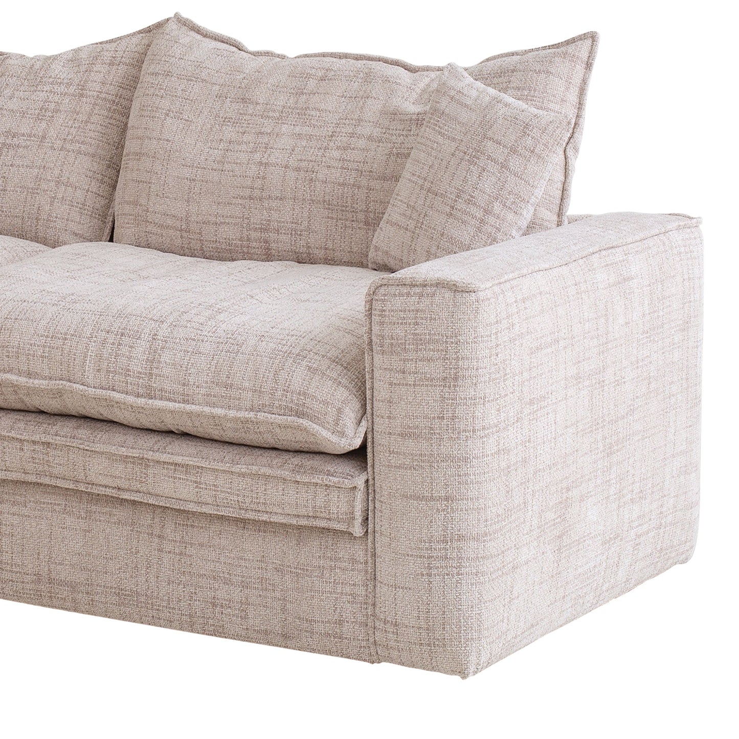Hampton - 2 Seater Fabric Sofa - Cream