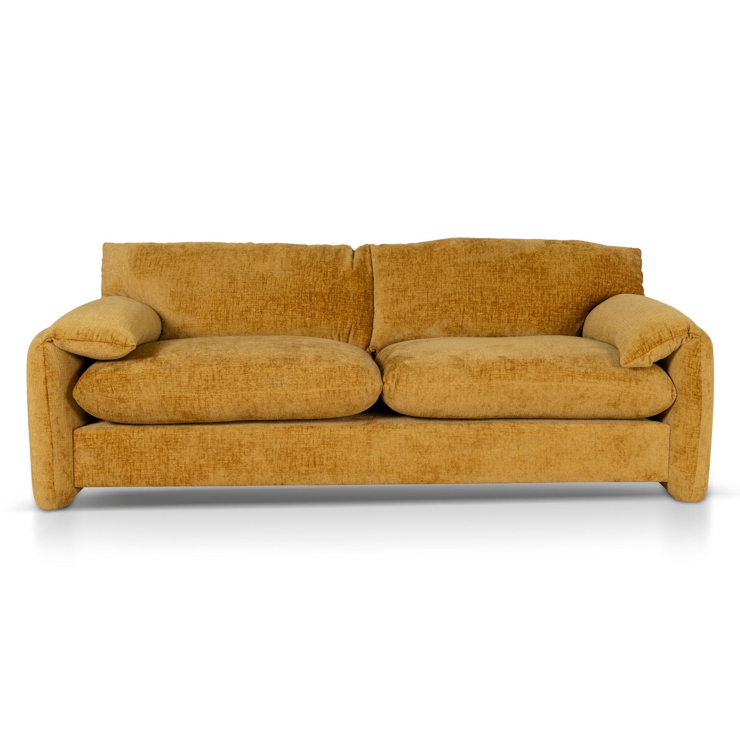 The Ted - 3 Seater Fabric Sofa in Ochre