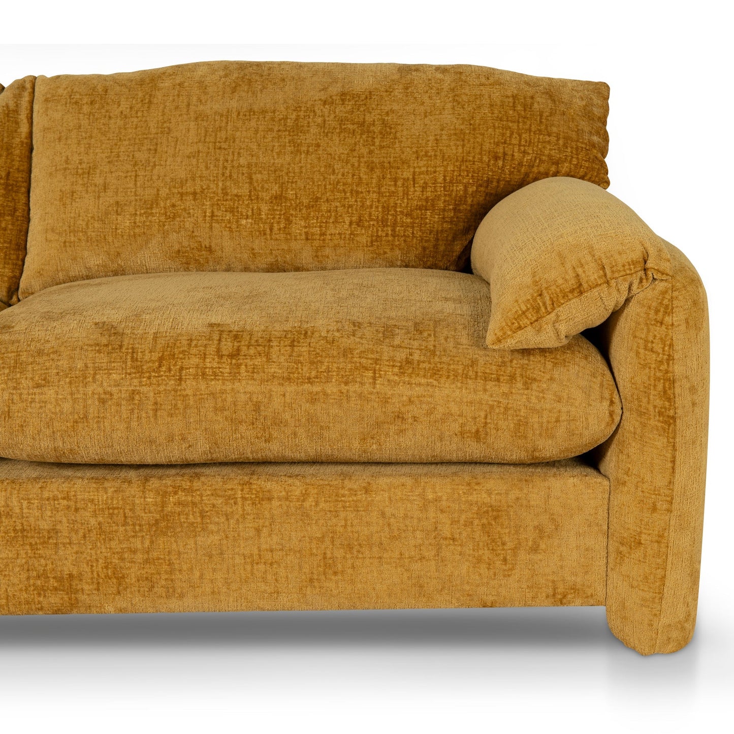 The Ted - 3 Seater Fabric Sofa in Ochre