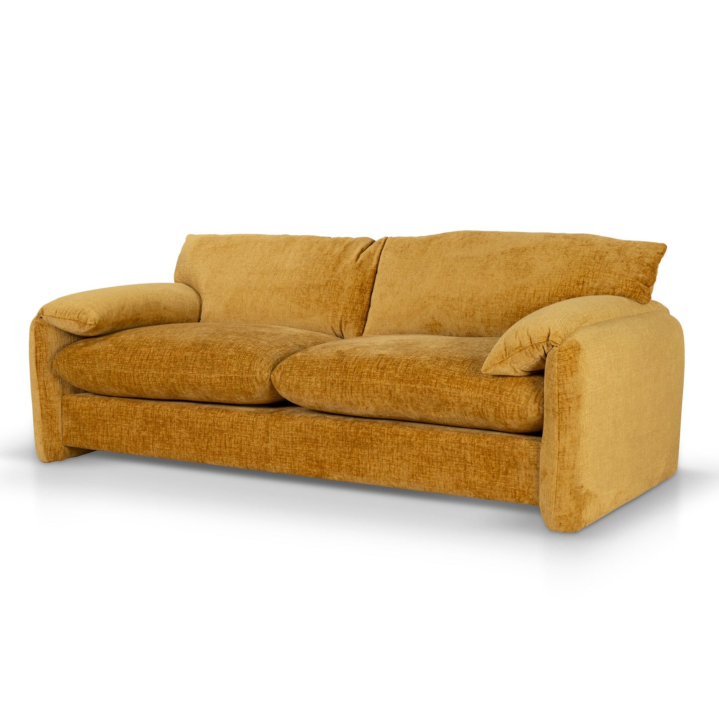 The Ted - 3 Seater Fabric Sofa in Ochre